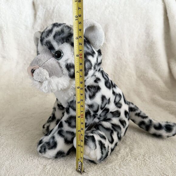 Aurora World Destination Nation White Snow Leopard Cat Plush 10” Stuffed Animal - Picture 5 of 5